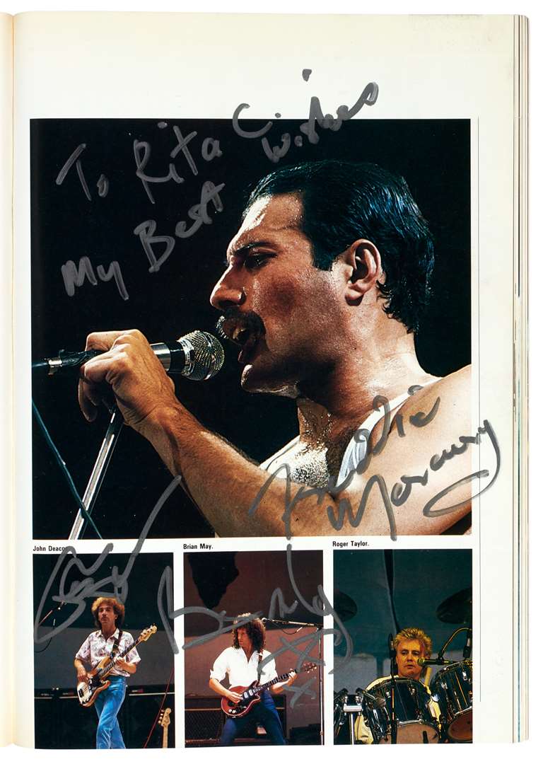 Freddie Mercury signed photographs